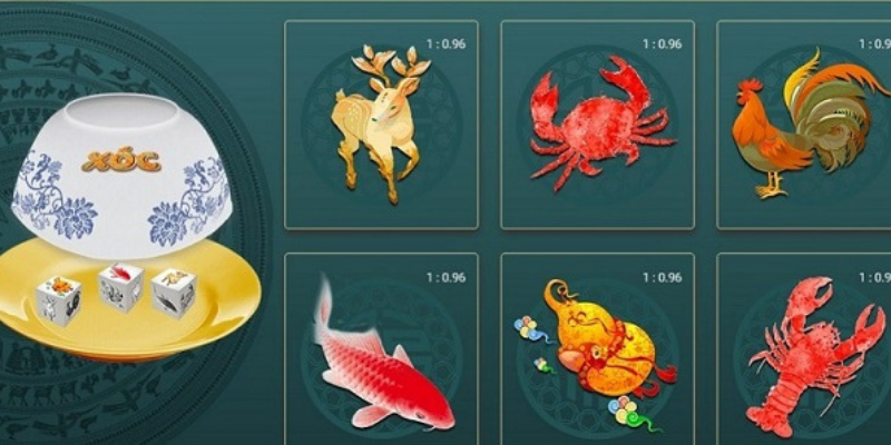 Hướng dẫn cách chơi Bầu cua cá cọp đơn giản ( Lắc bầu cua) 6 3 10